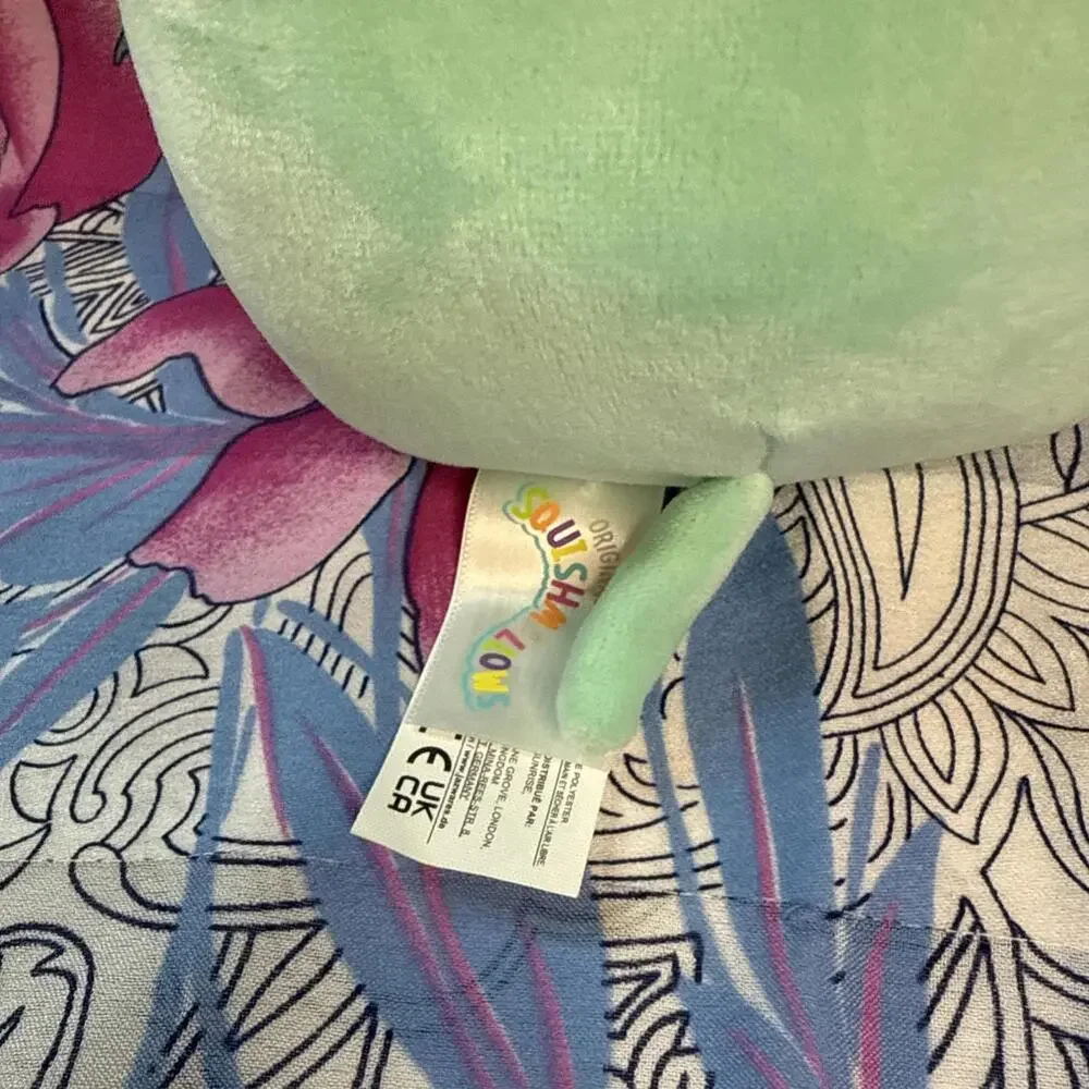 Squishmallows Collection Diego the Aqua‎ Elephant Stuffed Teal Plush 5